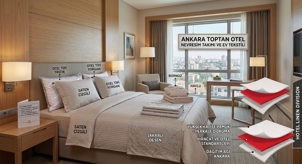 Ankara Toptan Otel Polyester Nevresim Takımı