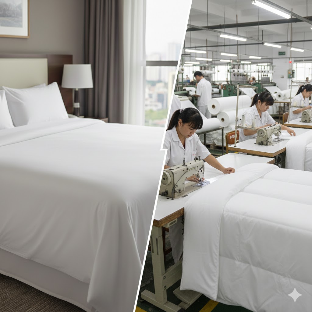 Ankara Toptan Otel Polyester Saten Nevresim Takımı